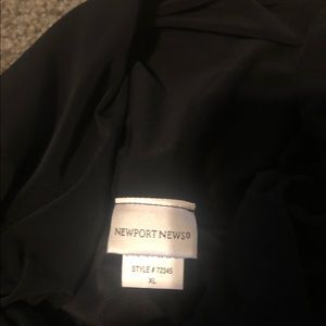 Black strapless jumpsuit